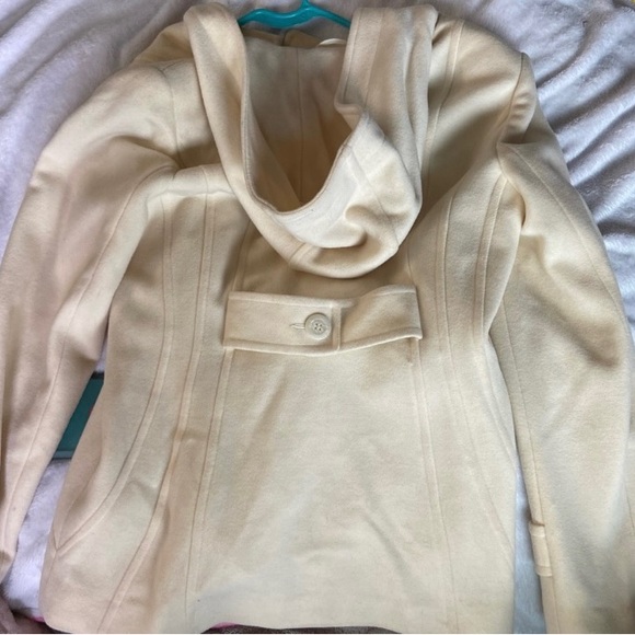 St Johns Bay White/cream Cashmere blend Pea coat - Picture 2 of 13